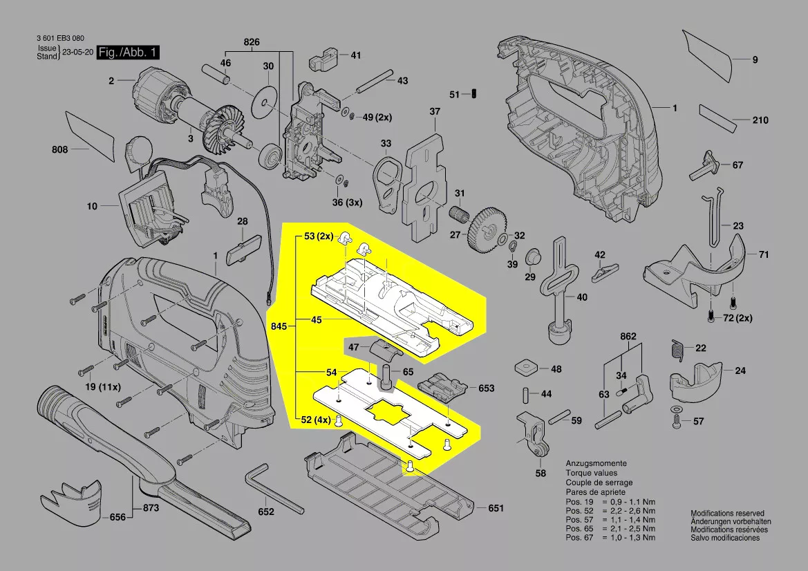 plaque de base réf. 1 619 P16 712 Bosch